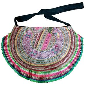 HMONG BEADED BAGS/CROSSBODY BOHO CROSSBODY